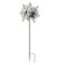 36 Inch Metal Solar LED Kinetic Wind Spinner Outdoor Garden Yard Art Flower
